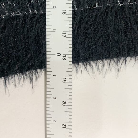 Modcloth M Nipping at Your Nose Cropped Sweater Metallic Black - Picture 7 of 8